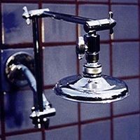 Double Shower Head with 5 1/4" Rainshower on Top
