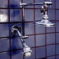 Double Shower Head with 5 1/4" Rainshower and Super 3