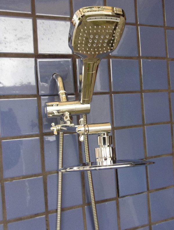 Double Silk Rain and 3 Function Handheld Waterfall , Showers Plus