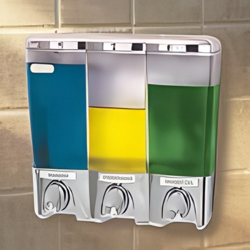 Clear Choice Chrome Three Button Dispenser