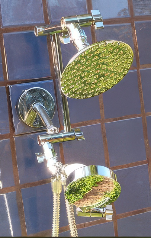 Double 5 1/4 Inch Rainshower and ADS Handheld Double 5 1/4 Inch Rainshower and ADS Handheld