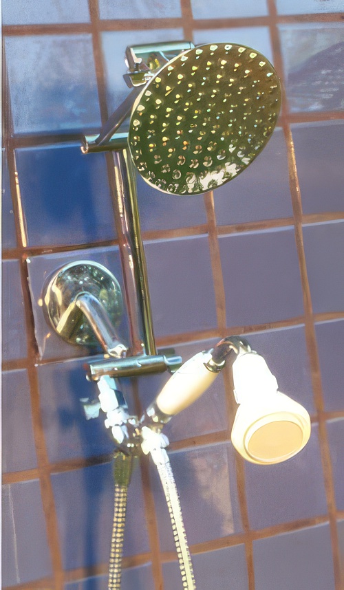 Double 5 1/4 Inch Rainshower and FSW Handheld Double 5 1/4 Inch Rainshower and FSW Handheld